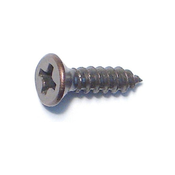 Midwest Fastener Wood Screw, #5, 1/2 in, Venetian Bronze Steel Flat Head Phillips Drive, 50 PK 79281 - main